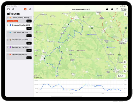 gjRoutes screenshot